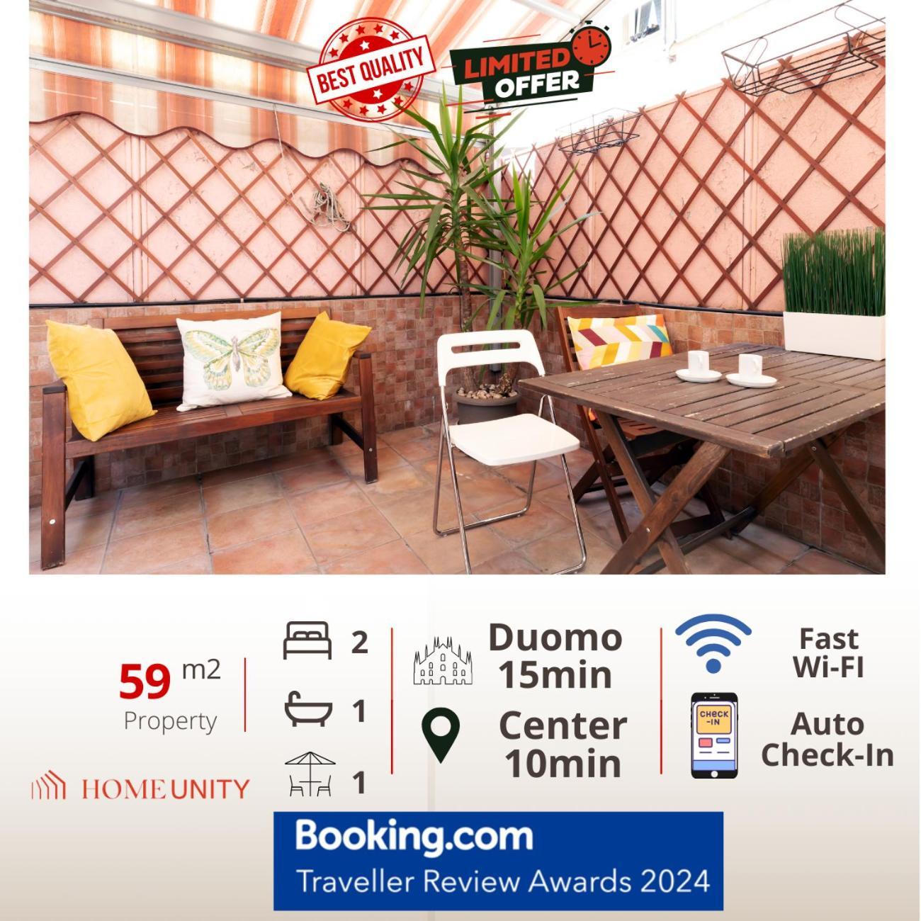 Terrace At 20 Minutes From Duomo - Homeunity Milan Exterior photo